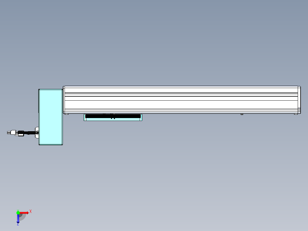 威洛博VBC同步带传动一无尘环境VBC14-L45-S350-BRU-ZP40-C3俯视图