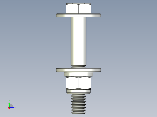 紧固件-STEP 0.3125 Bolt Hex左视缩略图