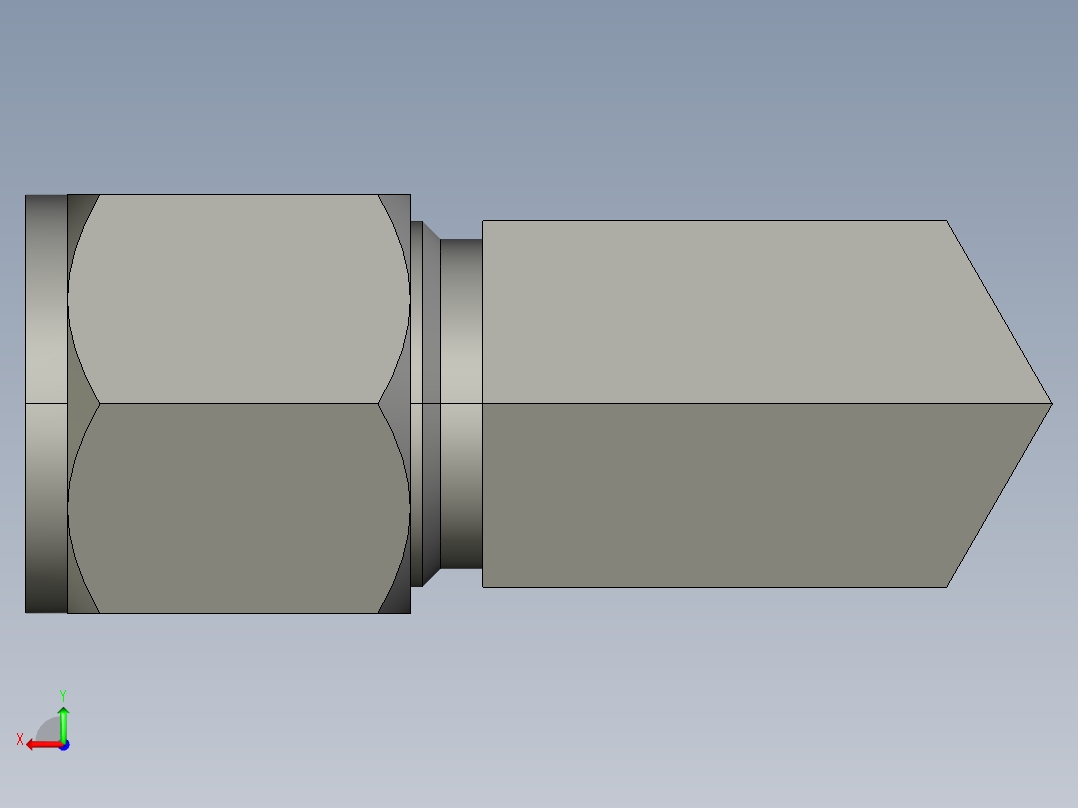 卡套式工业通用硬管接头10-6_cbu-s后视图