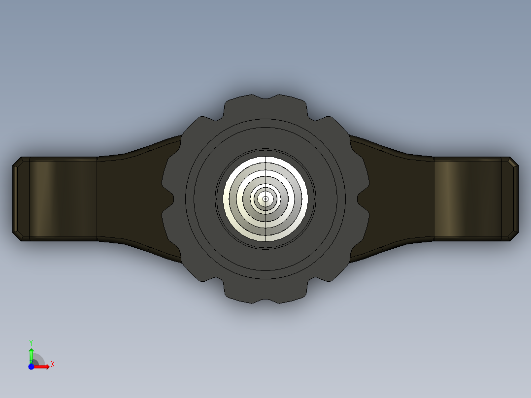 军用匕首前视图