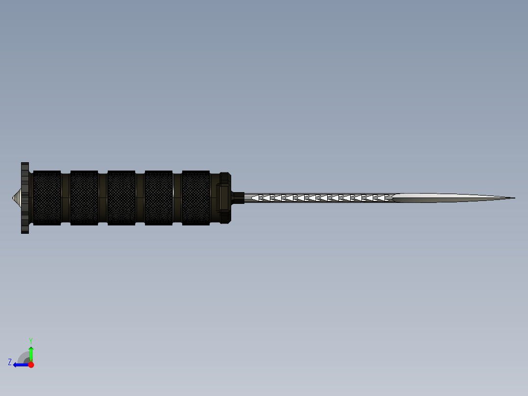 军用匕首右视图