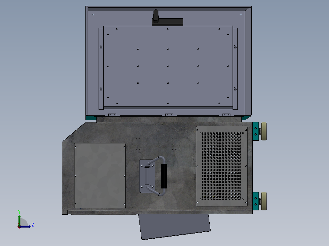 控制面板 SMSAN AE-sw 三维 图纸左视图
