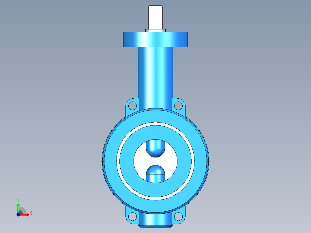 阀门模型WD71X-I_[50]前视图
