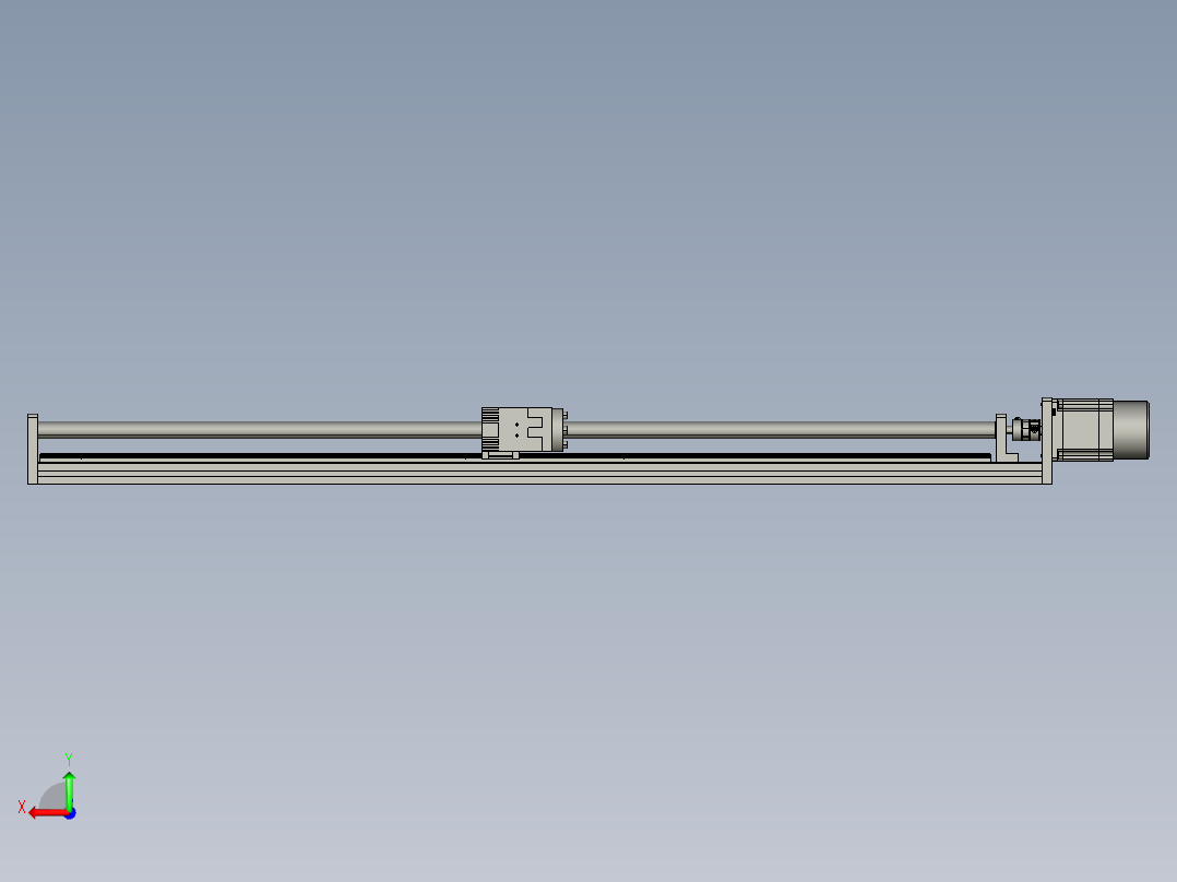 模组FSK40-L10C7-BC-B57-800行程（B57刹车电机）后视图