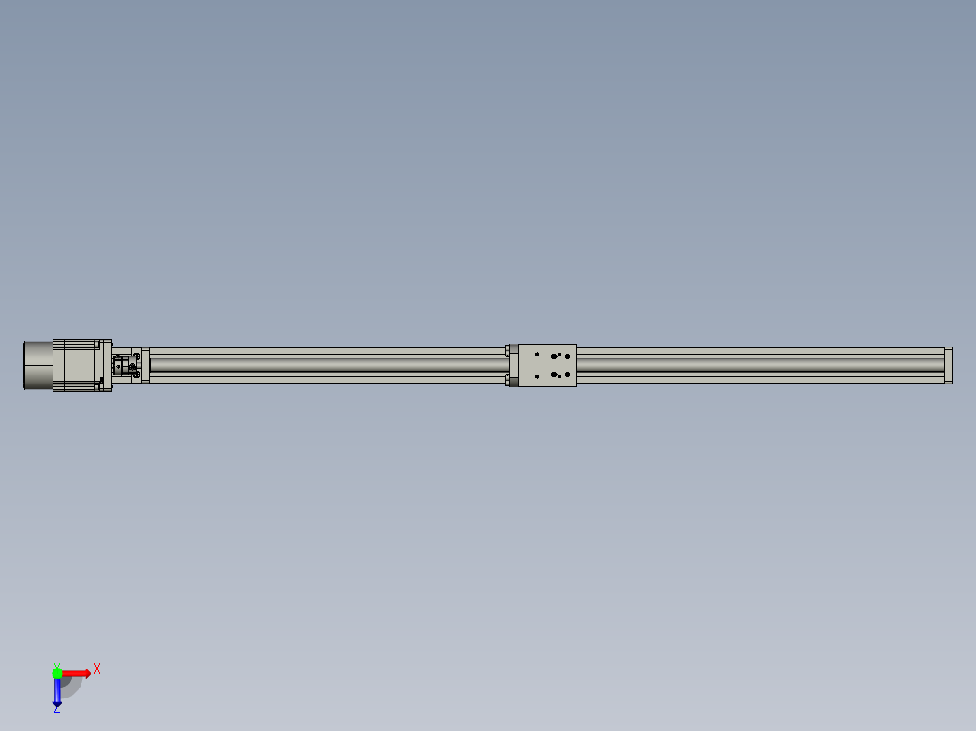 模组FSK40-L10C7-BC-B57-800行程（B57刹车电机）俯视图