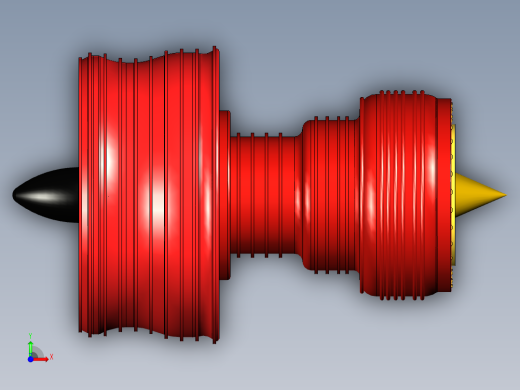 燃气轮机设计的概念模型---模型格式为 inventor前视缩略图