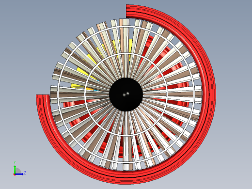 燃气轮机设计的概念模型---模型格式为 inventor左视缩略图