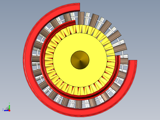 燃气轮机设计的概念模型---模型格式为 inventor右视缩略图