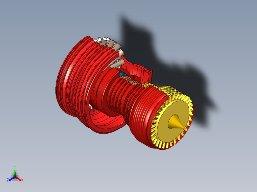 燃气轮机设计的概念模型---模型格式为 inventor正等轴测缩略图
