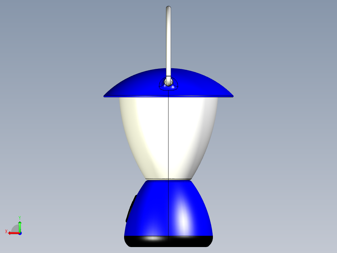 地球仪户外野营LED灯后视图
