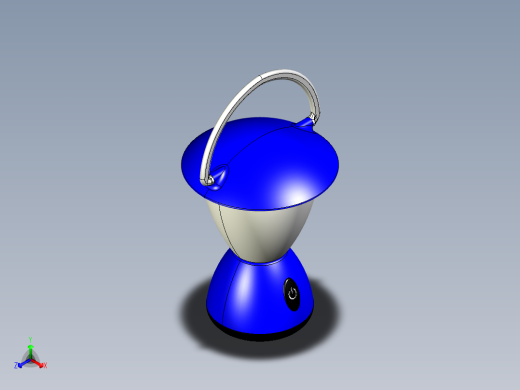 地球仪户外野营LED灯正等轴测缩略图