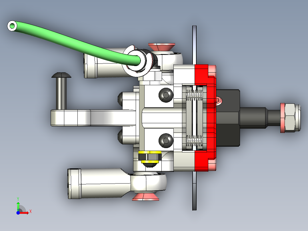 RC遥控车的液压制动器前视图