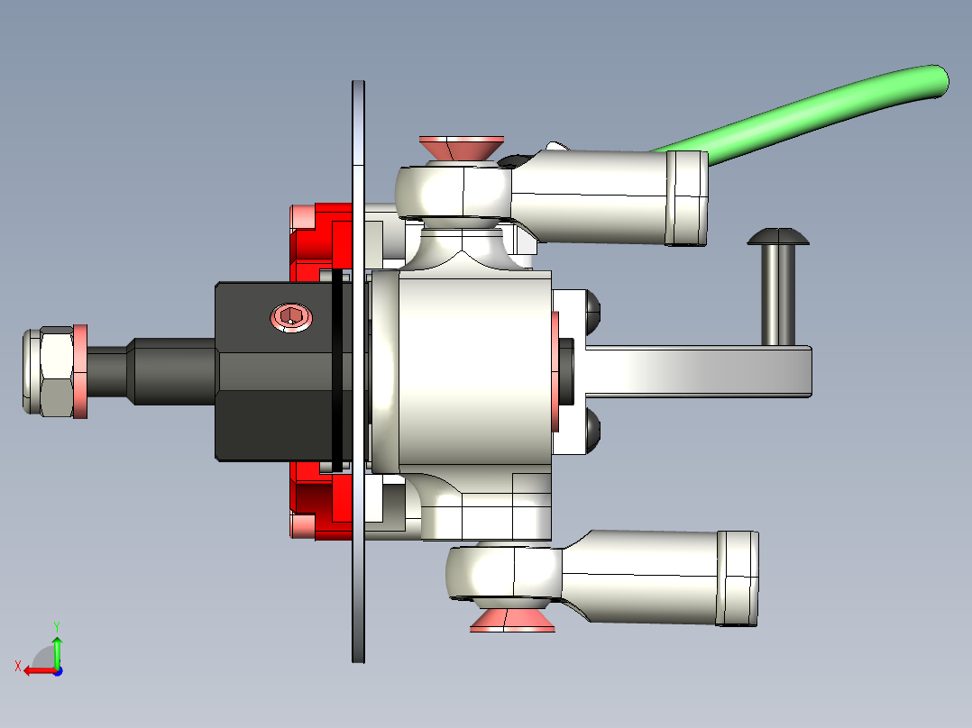 RC遥控车的液压制动器后视图