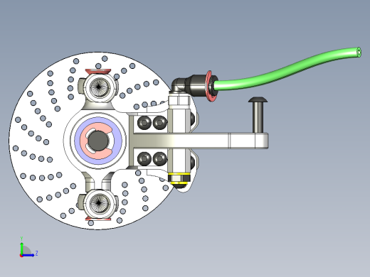 RC遥控车的液压制动器左视缩略图