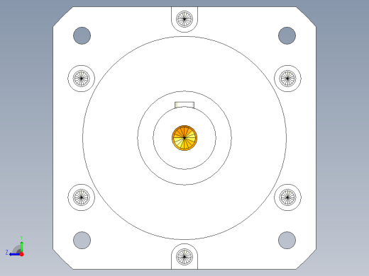 直齿PLF160-L1 22-110-145-M8.stp右视缩略图