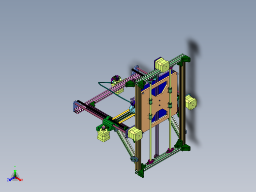 基于型材搭建的3d打印装置