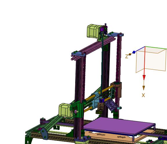 基于型材搭建的3d打印装置