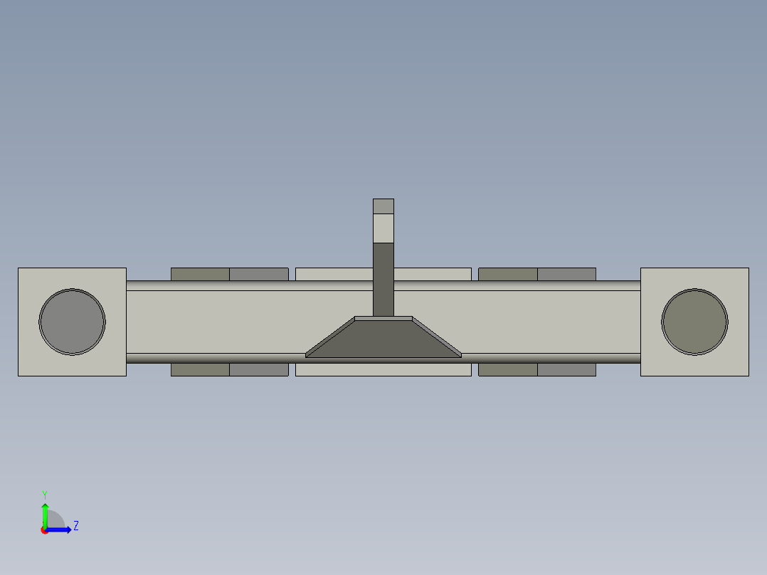 雪刀或雪犁清雪铲左视图