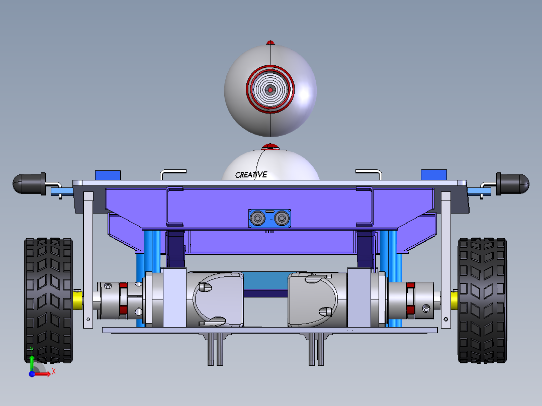小车装配尺寸修改新建文件夹前视图