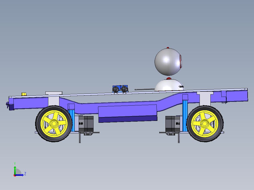 小车装配尺寸修改新建文件夹左视图