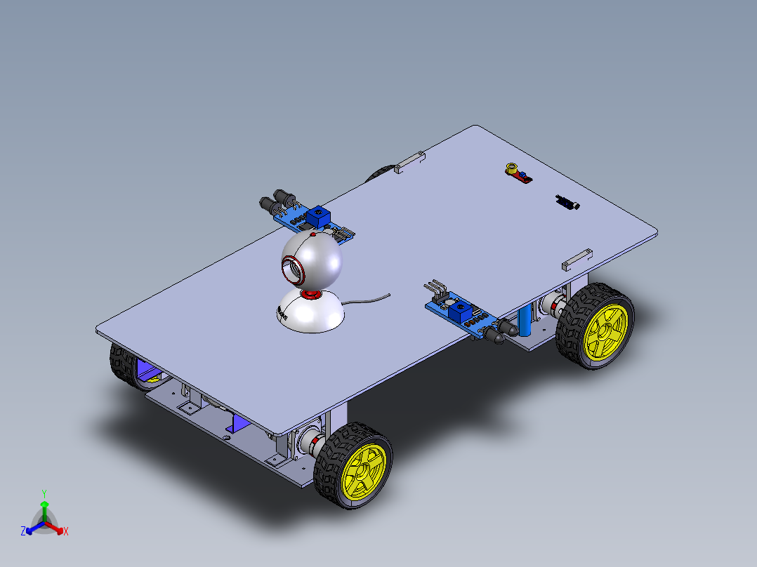 小车装配尺寸修改新建文件夹正等轴测图