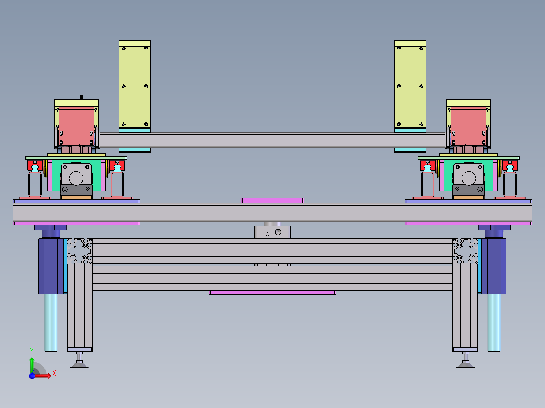 90°立直机前视图