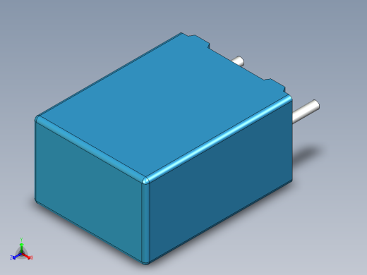 无源元件封装-CAP_BOX_7.5x5x10_BL正等轴测缩略图
