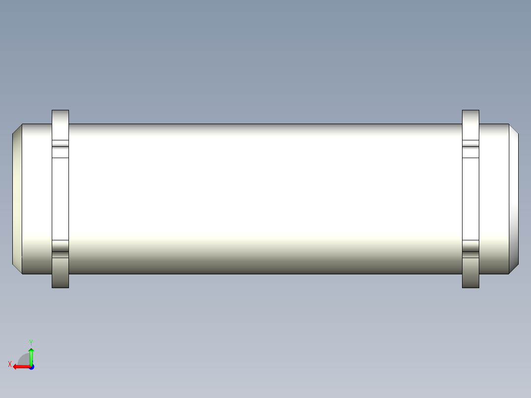 軸心2340-3D多系列多零件图纸模型后视图