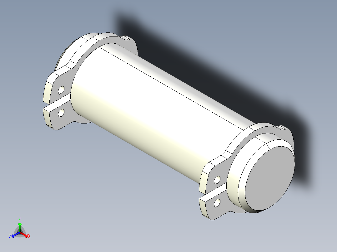 軸心2340-3D多系列多零件图纸模型正等轴测图