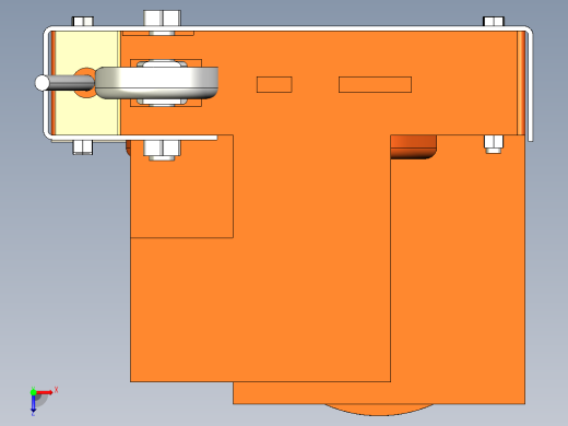 人员起升绞车500K--stl igs俯视缩略图