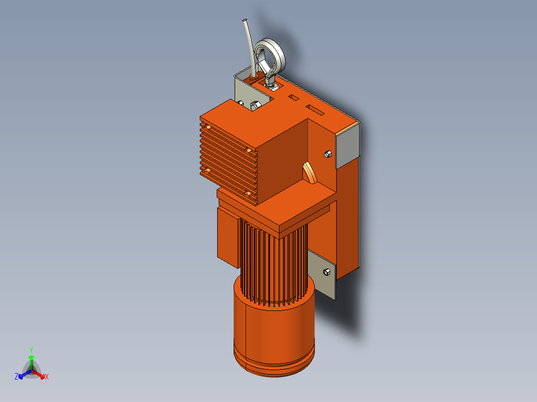 人员起升绞车500K--stl igs正等轴测图