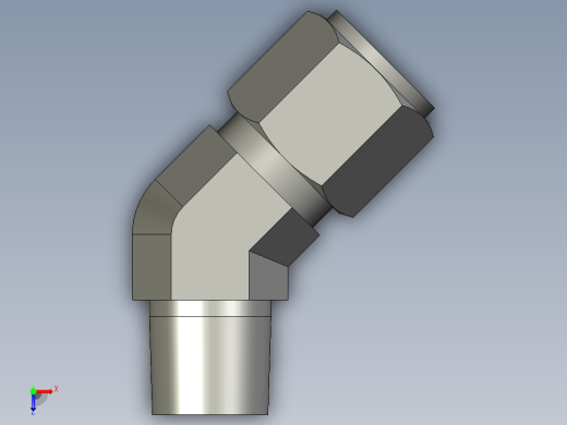 卡套式工业通用硬管接头10_vbu-s俯视缩略图