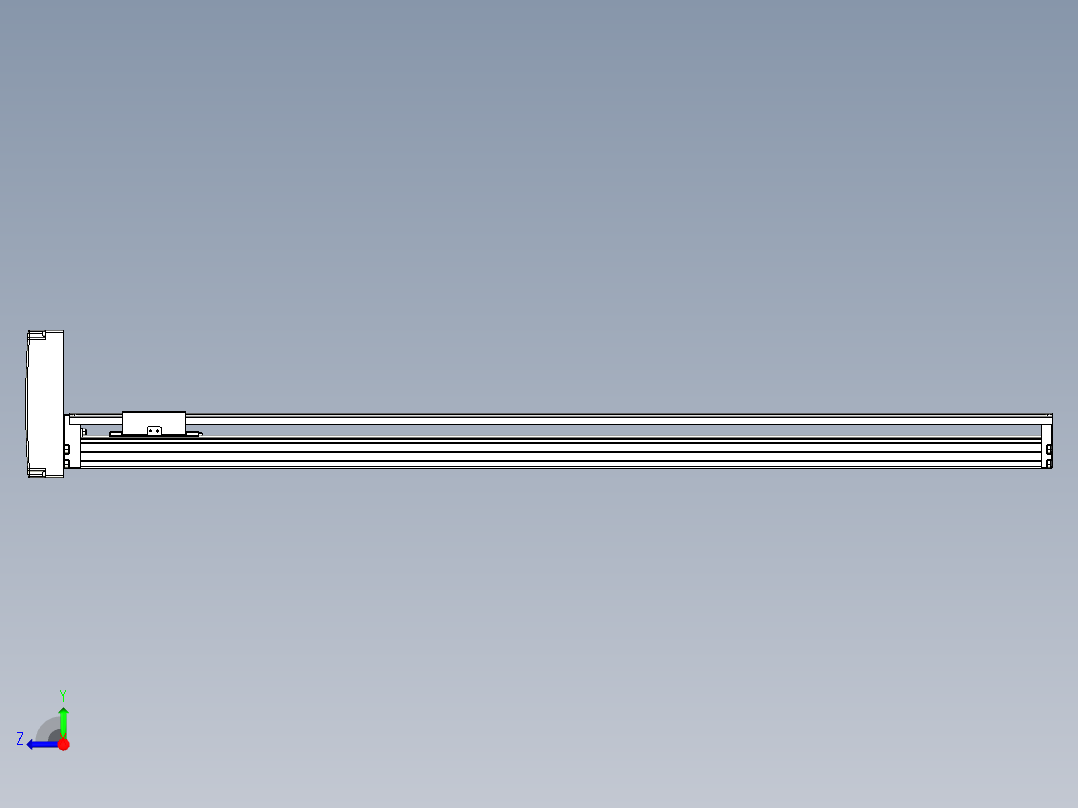 TPA-KNR-86E-1610C-L1000A1-MU-P10-N3线性模块铝制底座右视图