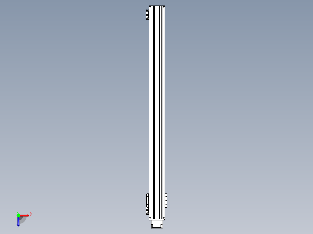 TPA-KNR-86E-1610C-L1000A1-MU-P10-N3线性模块铝制底座俯视图
