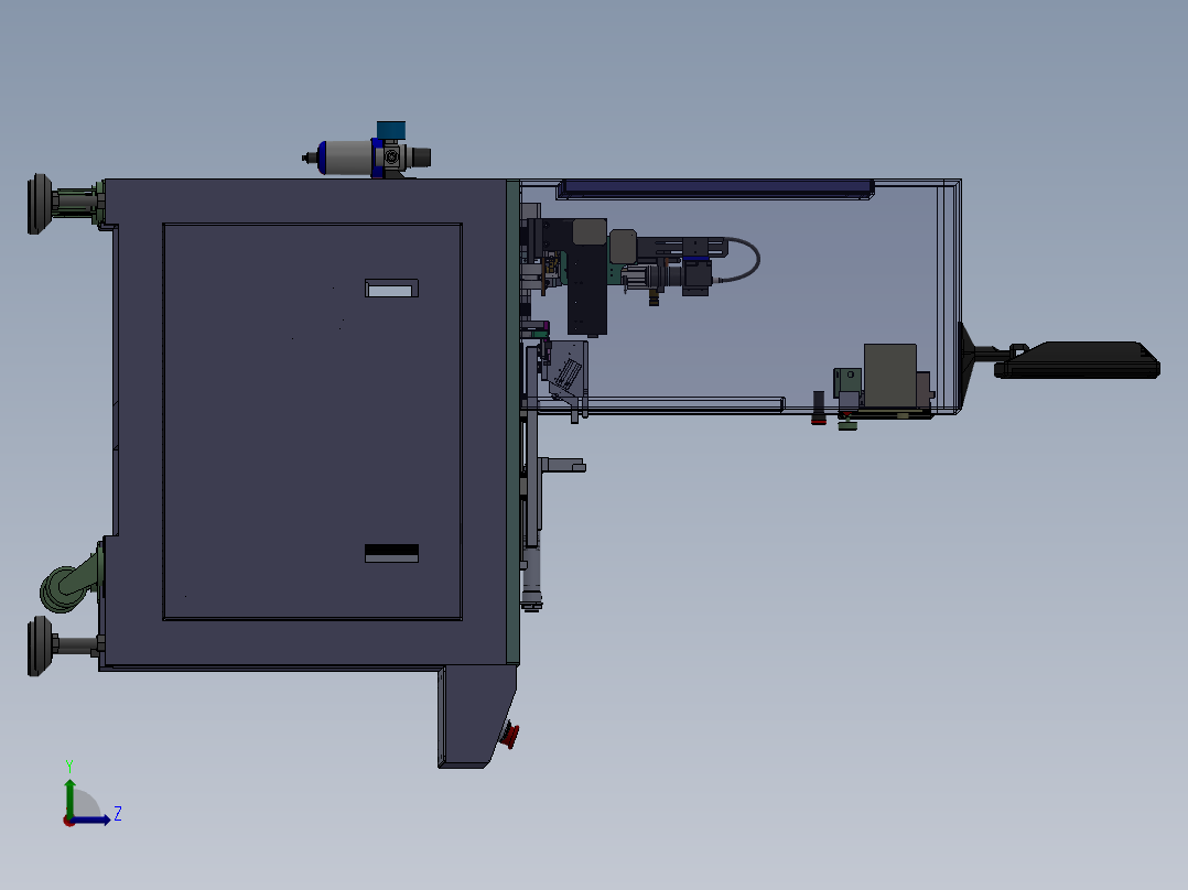 CCD视觉自动编带设备sw16可编辑左视图