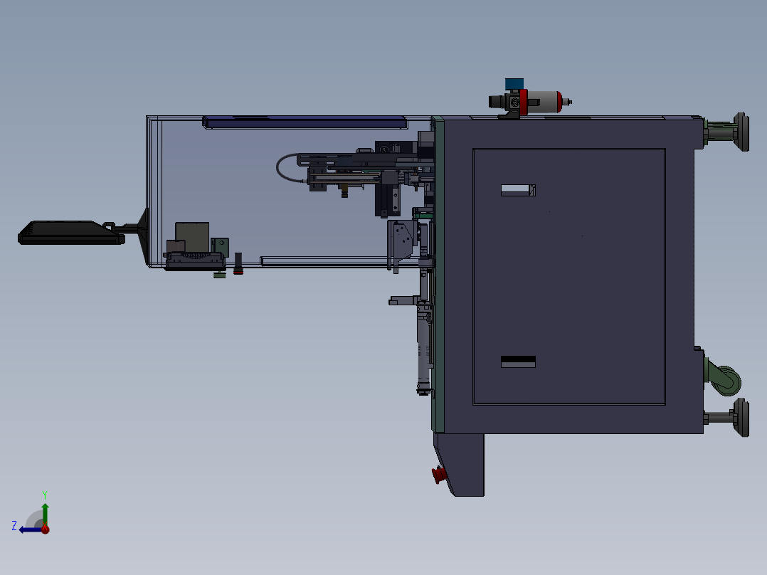CCD视觉自动编带设备sw16可编辑右视图