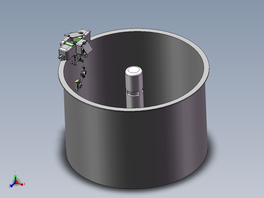 鱼缸内壁清理机构