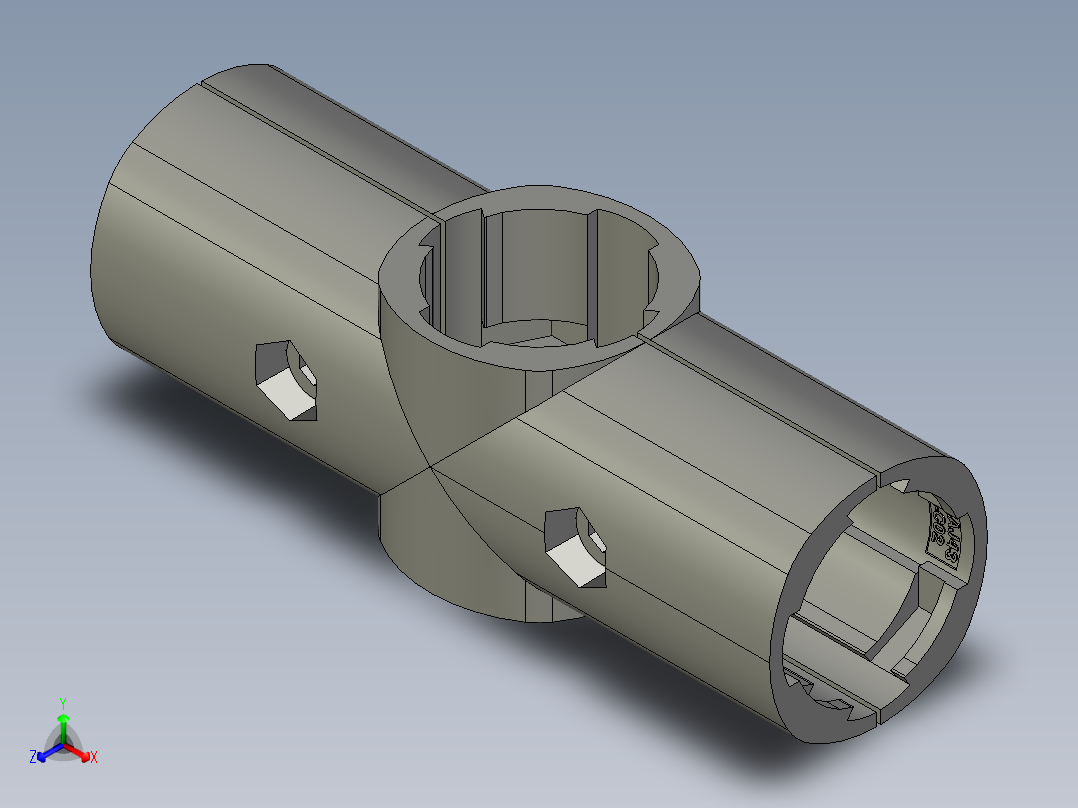 43外抱十字接头.STEP正等轴测图