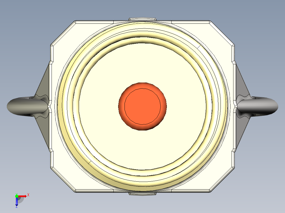 消防洒水喷头俯视图