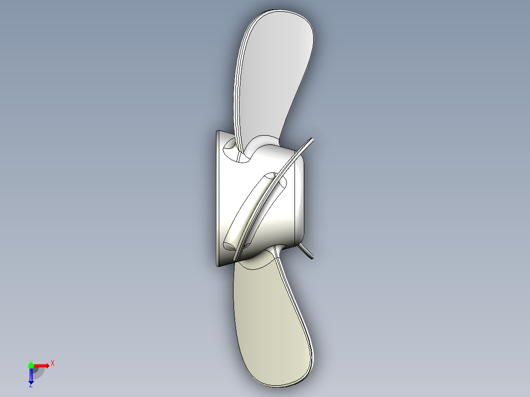 螺旋桨(130)俯视图