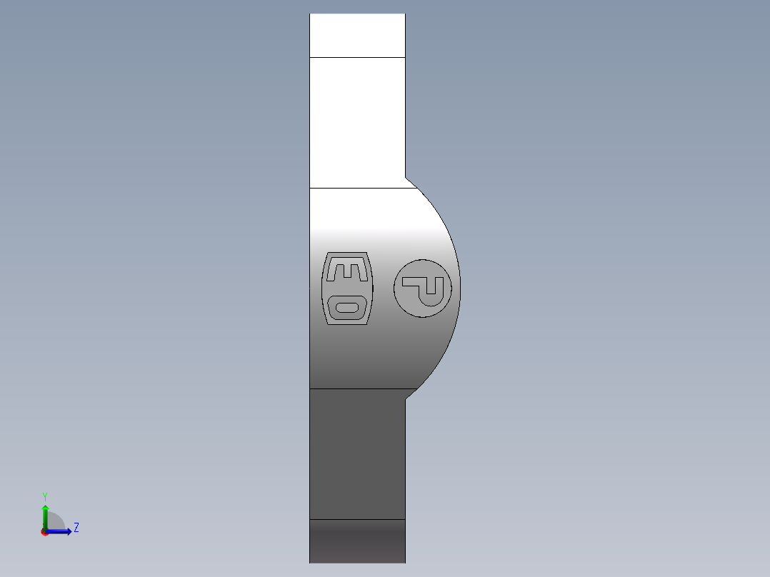 法兰接头、FL-20左视图