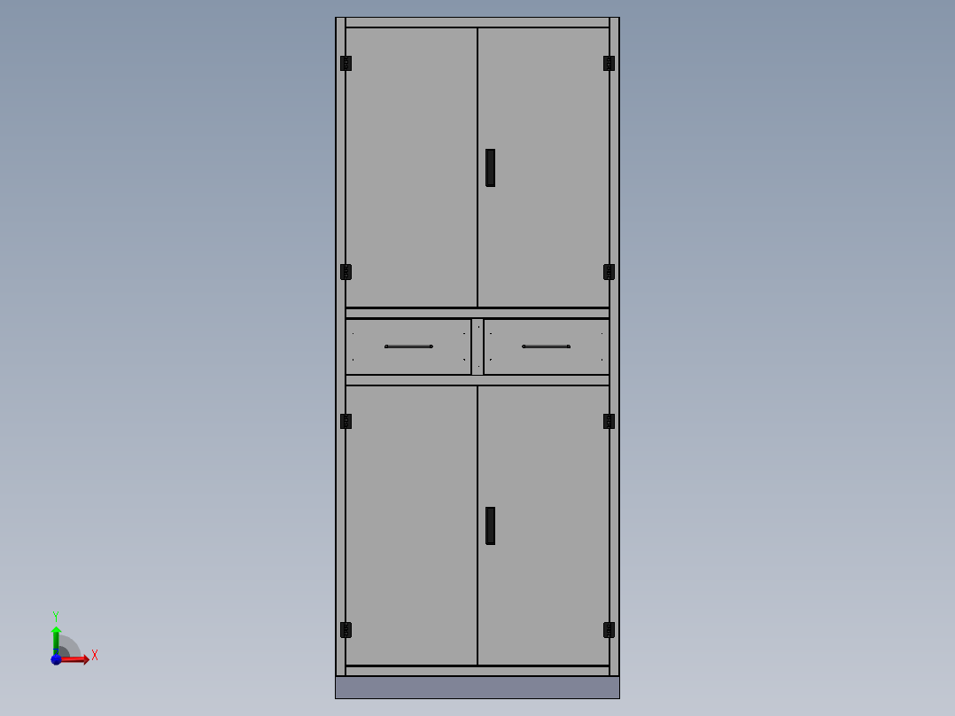 货架、文件柜（有工程图）前视图