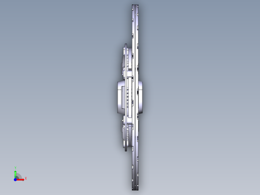 干式膜片弹簧离合器三维图CATIA模型前视缩略图