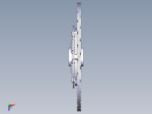 干式膜片弹簧离合器三维图CATIA模型俯视缩略图