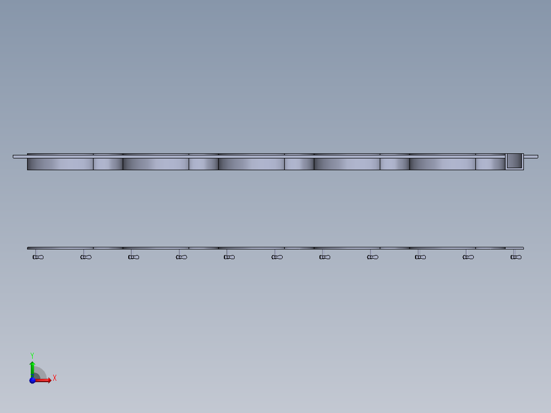 太阳能吸热板前视图