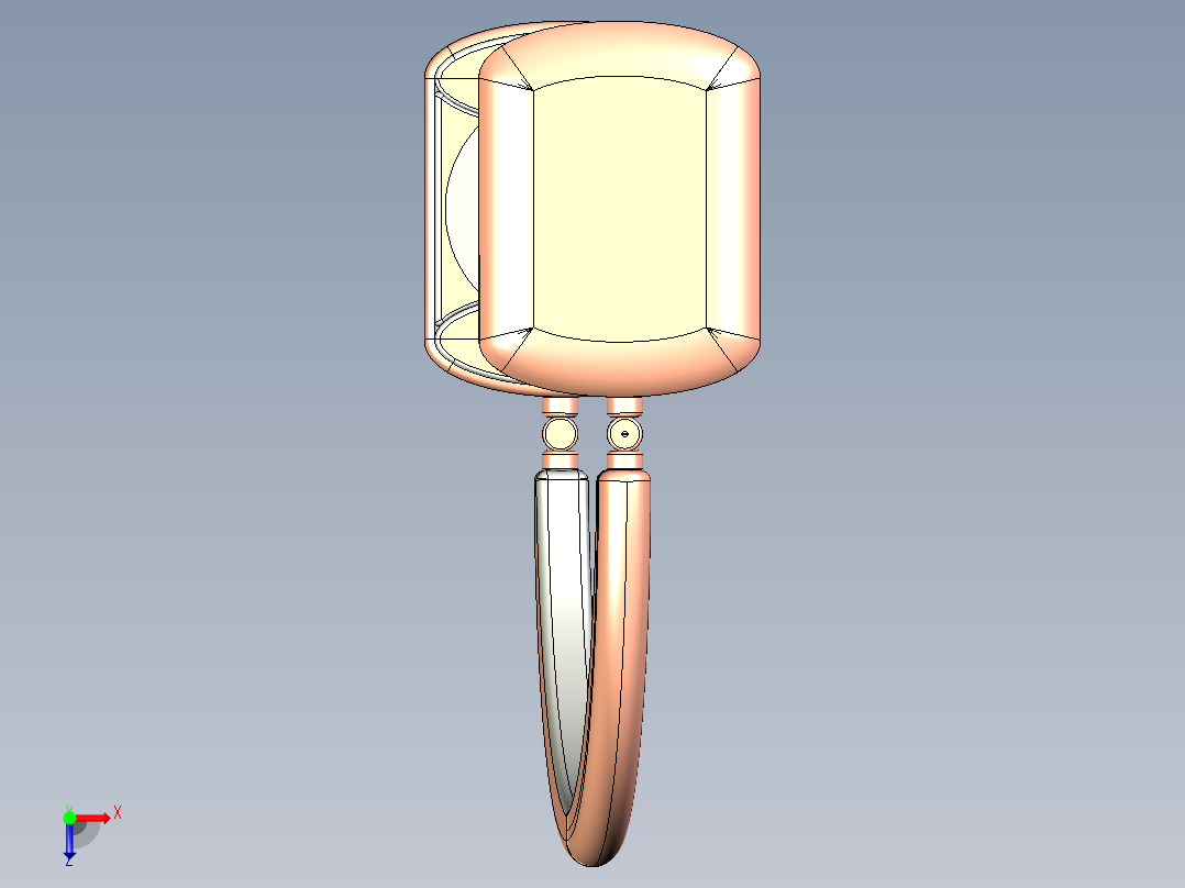 金属耳机15俯视图