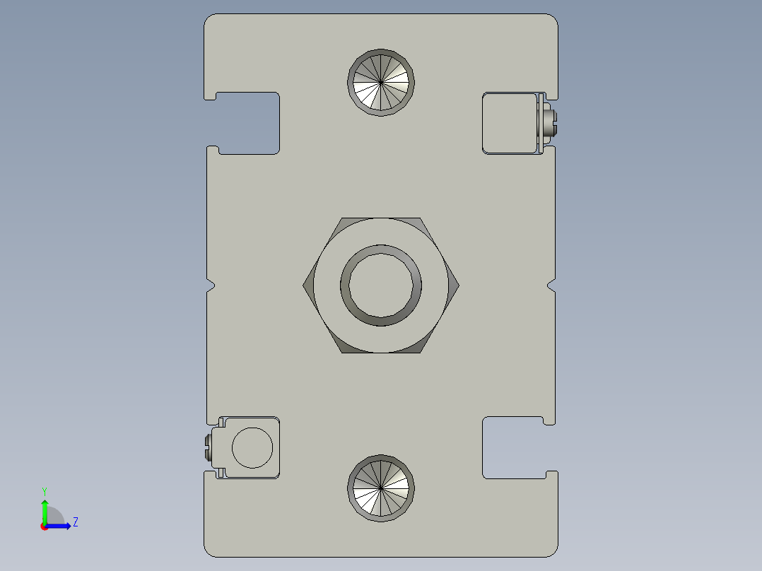 气缸MD20x40S(0)+(CS1-G-2)左视图