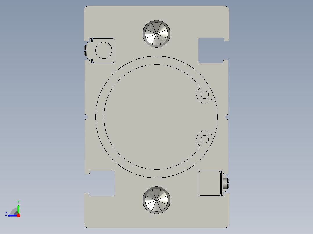 气缸MD20x40S(0)+(CS1-G-2)右视图