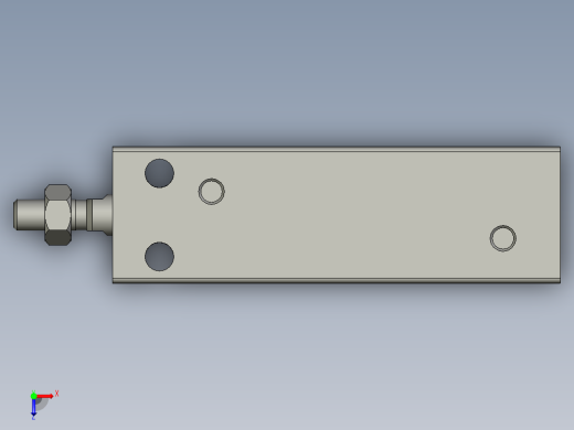 气缸MD20x40S(0)+(CS1-G-2)俯视缩略图