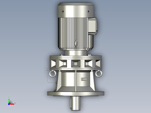 BY(Y)型卧式单级外形摆线针轮减速机(化工部标准)BLY3-59-22前视缩略图